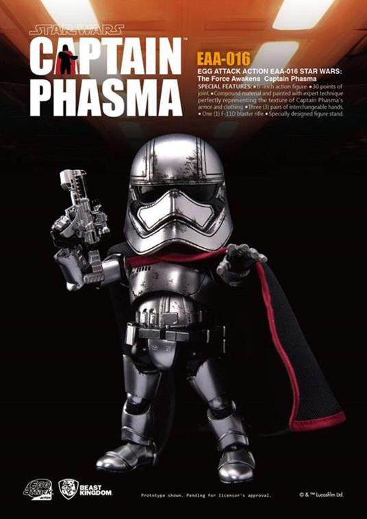 Star Wars The Force Awakens: Captain Phasma Egg Attack Action Figure