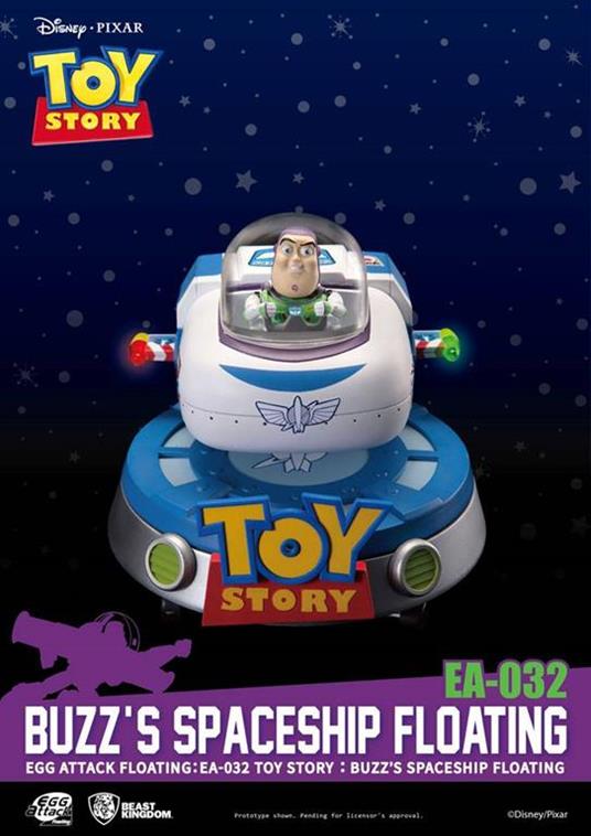 Toy Story Egg Attack Floating Model with Light Up Function Buzz Spaceship 13 cm - 2