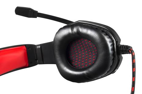 Mars Gaming MH2 cuffia e auricolare Padiglione auricolare Nero, Rosso - 5