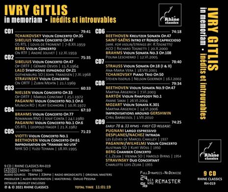 Ivry Gitlis In Memoriam - CD Audio di Ivry Gitlis - 2