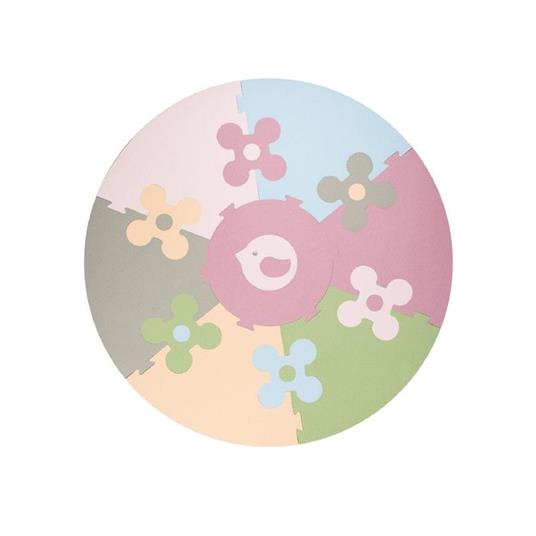 Puzzle Mat - Nido.Nido Fiori  7 Mats Circolari + 6 Fiori