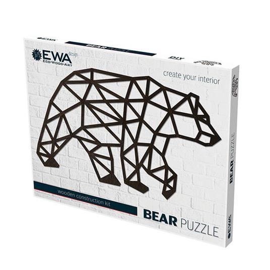 Puzzle da parete in legno - Orso 76 cm - 2