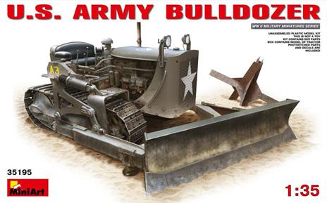 U.S. Us Army Bulldozer Plastic Kit 1:35 Model Min35195