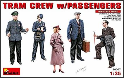 Tram Crew With Passengers 1/35. Mini Art MA38007