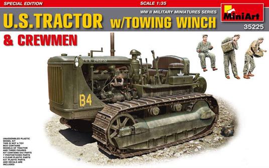 U.S. Tractor W/Towing & Crewmen. Scala 1/35. Mini Art MA35225