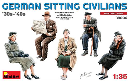 German Sitting Civilians30S-40S (1:35) - 2