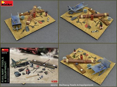 Railway Tools & Equipment Plastic Kit 1:35 Model MIN35572