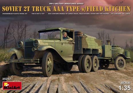 Soviet 2 T Truck Aaa Type W/Field Kitche (1:35)