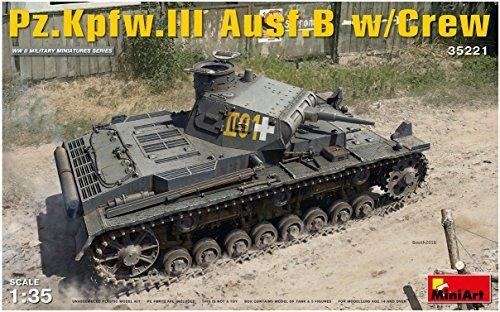 Carro armato Pz.Kpfw.3 Ausf.B W/Crew. Scala 1/35. Mini Art MA35221