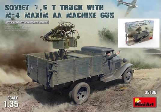 Soviet 15T Truck W/M-4 Maxim Aa Machine Gun (1:35)