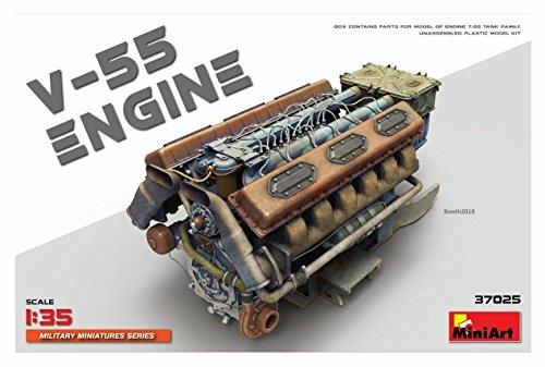 Motore V-55 Engine. Scala 1/35. Mini Art MA37025