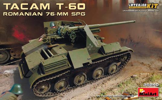 MiniArt: Romanian 76 - Romanian 76-Mm Spg Tacam T-60 Interiorki (1:35)