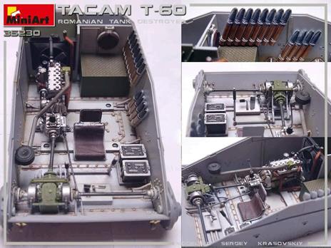 Tacam T-60 Romanian Tank Destroyer. Interior Kit Scala 1/35 (MA35230) - 2