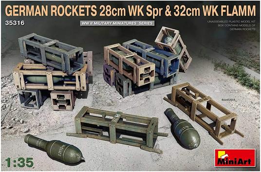 German Rockets 28cm Wk Spr & 32cm Wk Flamm Scala 1/35 (MA35316)