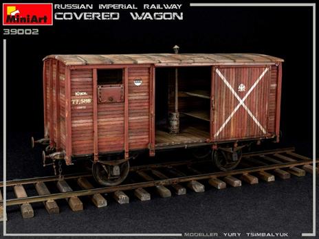 Russian Imperial Railway Covered Wagon Scala 1/35 (MA39002) - 2