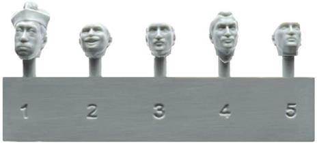 French Civilians 30-40s. Resin Heads Scala 1/35 (MA38037) - 2