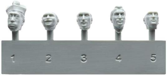 French Civilians 30-40s. Resin Heads Scala 1/35 (MA38037) - 2