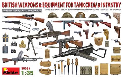 1/35 British Weapons & Equip. for Tank crew & infantry