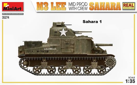 1/35 M3 Lee Mid Prod. Sahara w/Crew