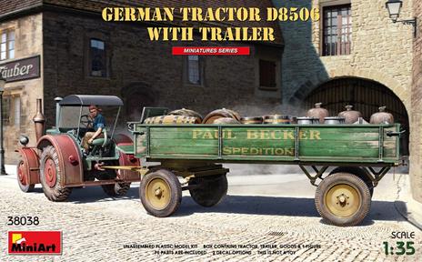 1/35 German Tractor D8506 with Trailer - 2