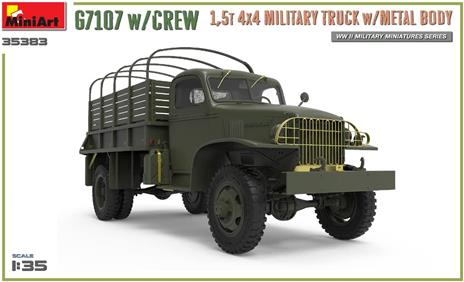 1/35 G7107 w/CREW 1,5t 4X4 CARGO TRUCK w/METAL BODY - 3