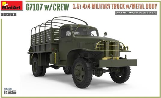 1/35 G7107 w/CREW 1,5t 4X4 CARGO TRUCK w/METAL BODY - 3
