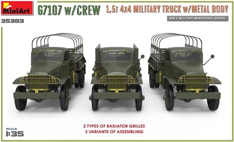 1/35 G7107 w/CREW 1,5t 4X4 CARGO TRUCK w/METAL BODY - 5