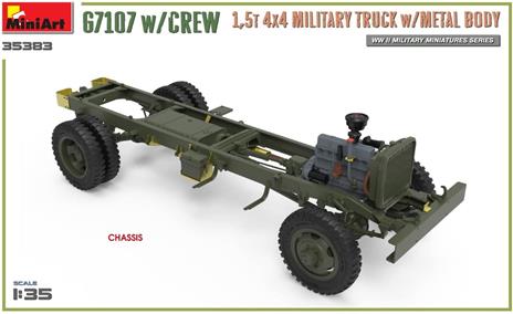 1/35 G7107 w/CREW 1,5t 4X4 CARGO TRUCK w/METAL BODY - 6