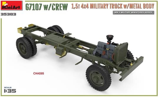 1/35 G7107 w/CREW 1,5t 4X4 CARGO TRUCK w/METAL BODY - 6