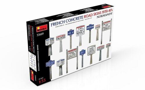 1/35 French Concrete Road Signs 1930-40'S. Normandy