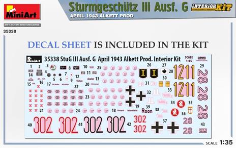 1/35 Sturmgeschutz III Ausf. G April 43 Alkett Prod. Interior Kit (MA35338) - 3