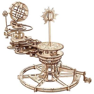 UGEARS Puzzle Tellurio 3D in Legno - Planetario Tellurio Meccanico Sistema Solare per Bambini 3D - Modellini da Costruire Fai Da Te - Modellismo da Costruire per Adulti - Kit Puzzle in Legno