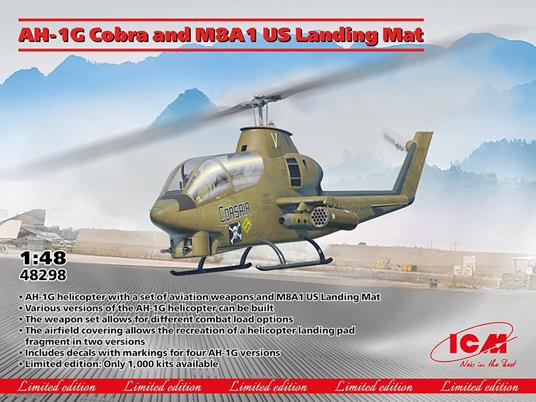 AH-1G Cobra and M8A1 US Landing Mat Edizione Limitata - 2