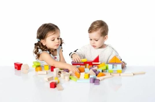 Kid`s construction kit(packeged in cardboard basket)80pcs - 2