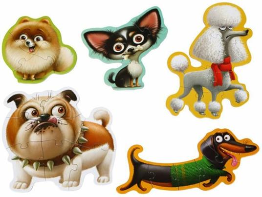 Puzzles 5 in 1 "Dogs" - 4