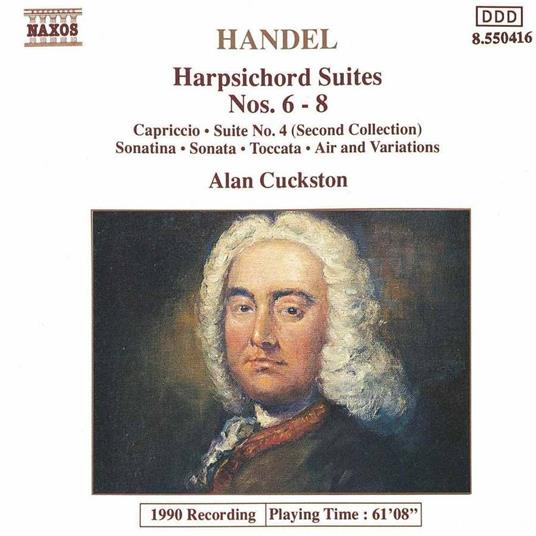 Suites per clavicembalo n.6, n.7, n.8 - Capriccio - Suite Sonatina - Sonata - Toccata - Aria con variazioni - CD Audio di Georg Friedrich Händel