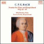 Sonate per flauto e clavicembalo WQ83, WqQ84, Wq85 - CD Audio di Carl Philipp Emanuel Bach