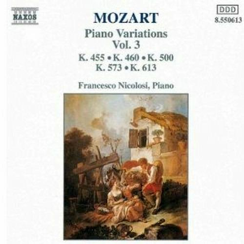 Variazioni per pianoforte vol.3 - CD Audio di Wolfgang Amadeus Mozart,Francesco Nicolosi
