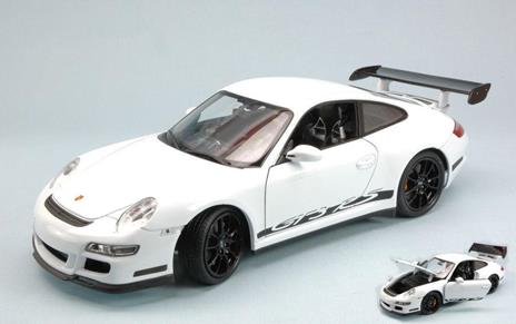 Porsche 911 Gt3 Rs 2007 White With Black Strips 1:18 Model We8015W
