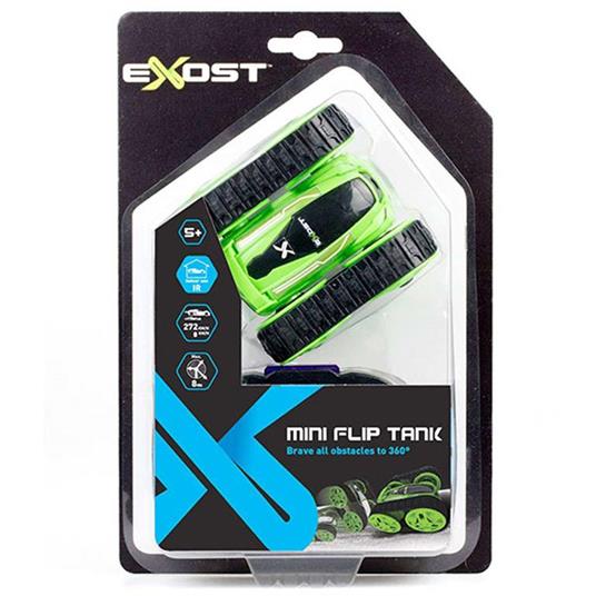 Exost Mini Carro Armato Acrobatico Radio Controllato Verde e Nero - 2