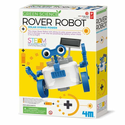 4M- Green Science Rover Robot-Solar Hybrid Power, Multicolore, 403417
