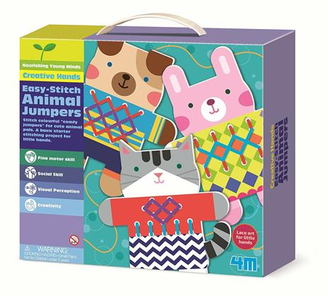 Animaletti Da Ricamare. Easy Stitch Animal Jumpers 4M Giochi Educativi Idee Regalo - 3