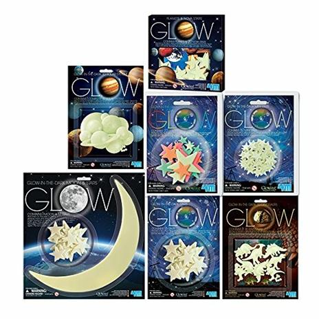 4 M Set 20 Stelle+9 Pianeti Luminosi Appendibili Glow Planets& Nova Stars - 6