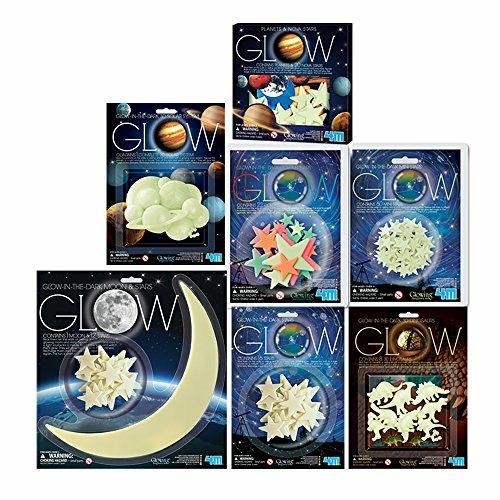 4 M Set 20 Stelle+9 Pianeti Luminosi Appendibili Glow Planets& Nova Stars - 6