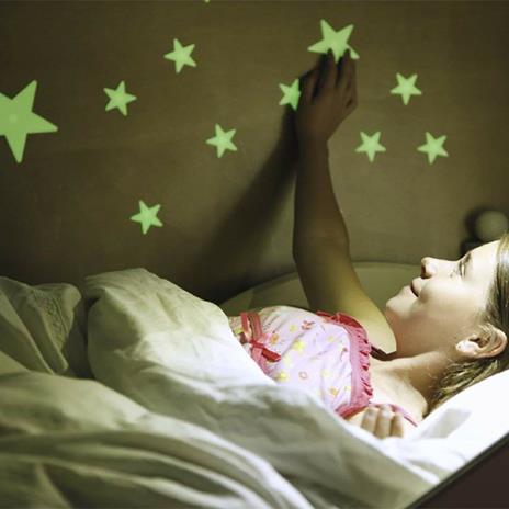 4 M Set 20 Stelle+9 Pianeti Luminosi Appendibili Glow Planets& Nova Stars - 8