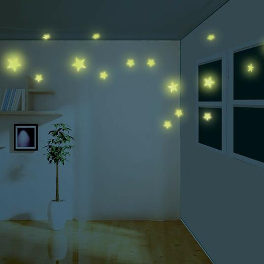 4 M Set 20 Stelle+9 Pianeti Luminosi Appendibili Glow Planets& Nova Stars - 10