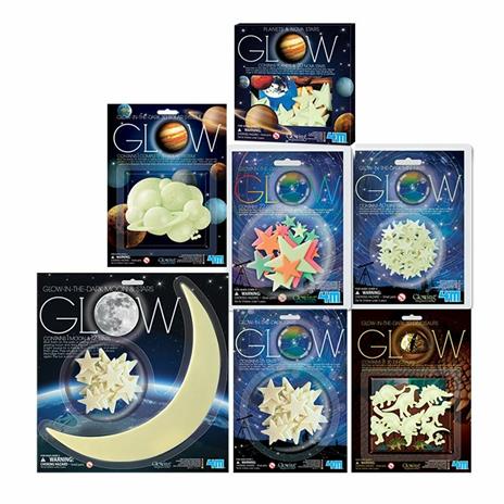 4 M Set 20 Stelle+9 Pianeti Luminosi Appendibili Glow Planets& Nova Stars - 11