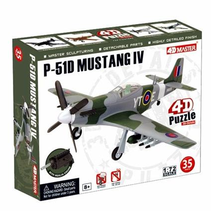 4D Master 1/72 P-51D Mustang IV RAF Model Kit Puzzle