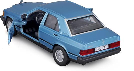 Auto 1:24 Mercedes Benz 190 E2.6 Blue - 4