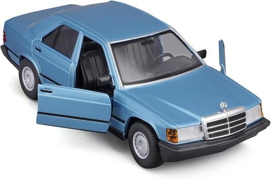 Auto 1:24 Mercedes Benz 190 E2.6 Blue - 5